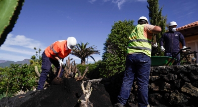 Gesplan retira más de 325.800 metros cúbicos de ceniza en La Palma a través del Plan Extraordinario de Empleo 